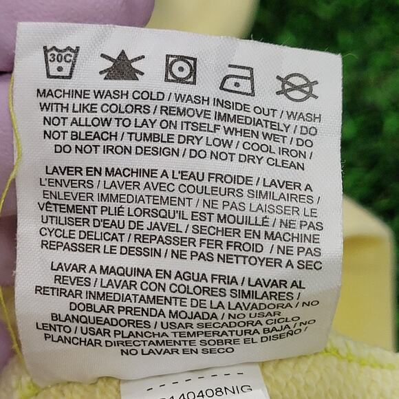 NIKE FC Zip Hoodie Womens Large 24x24 Baggy Boxy Yellow Bleached - Picture 9 of 16